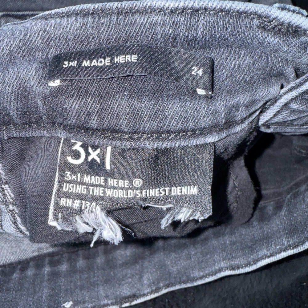 3x1 Dark Gray Women's Skinny Jeans | Size: 24 - Picture 7 of 7